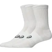 Asics 3 Pack Crew Sock Unisexe - Chaussettes, Blanc - Taille 39 - 42 - Coton