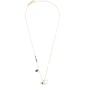 Swarovski Chaîne bleu marine / bleu clair / or rose / transparent