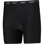 CMP Chaussures de sport pour hommes, modèle Free Bike, bermuda avec sous-vêtement en mesh intégré, couleur noire, taille 50