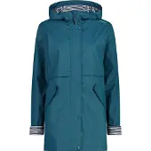 CMP Veste imperméable longue à capuche femme