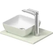 Duravit Sivida Set lavabos rectangulaires incl. console 410x330x123mm, 268023FH00