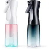 Vendos85 Pack de 2 vaporisateurs brume ultra-fine 200 ml Noir / Blanc