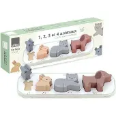 Vilac J'apprends a compter les animaux - - Beige - Bois - Dès 18 mois