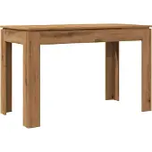 Syfax Table à manger chêne artisanal 120x60x76 cm bois d'ingénierie