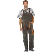 Planam Salopette Basalte Neon olive/orange 64 (64)