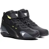 Dainese Herian D-WP Noir Blanc Jaune Fluo Imperméable Chaussures de Moto Taille 45