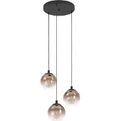 Eglo Suspension Ariscani 1 3 lumières noir rond