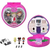 Polly Pocket -Coffret Clueless-avec voiture, chapeau et téléphones