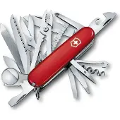 Victorinox Swiss Champ 33 Fonctions Rouge avec Étui en Cuir