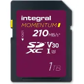 Integral Momentum I (1000 Go, SDXC, U3, UHS-I), Carte mémoire, Rouge