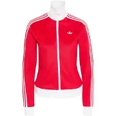 Adidas Classic Femme - Vestes Zippees, Rouge - Taille L (42-44) - Jersey de coton