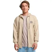 Billabong Foundation Full Zip Sweatshirt Beige L Homme