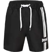 Lonsdale Shorts de bain 'Knockan' noir / blanc
