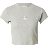 Calvin Klein Jeans T-shirt côtelé Monologo Femme Shadow