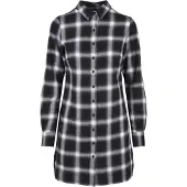 Urban Classics Robe-chemise noir / blanc
