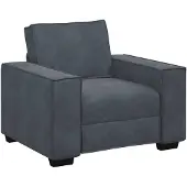 vidaXL Fauteuil gris foncé 100x78x84 cm Velours