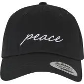 Mister tee Casquette 'Peace' noir / blanc