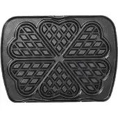 Lagrange Plateau de gaufres en forme de coeur, Ustensile de cuisine : accessoires, Noir