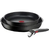 Tefal L3959143 Ingenio Unlimited On Set 3 Pcs Poêles 24/28 Cm + 1 Poignée -Induction