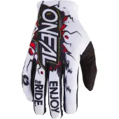 O'Neal Matrix Villain 2 Blanc Jeunesse Gants de Motocross Taille XL