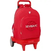 Safta Sevilla Fc With Removable Evolutive Wheeled Backpack Rouge