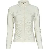 GUESS Chemise LS SHIRRING NYNA femmes - Beige - EU L