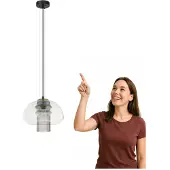 ITALUX FEDER PND-61001C-BK Lampe suspendue