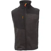 Payper Hommes, Gilet, Tour Gilet, Orange, Noir, Gris, (S)