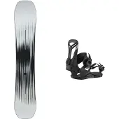 Burton - Packs (snowboard + fix) - Snowboard all mountain - Pack Custom X 2026 pour Homme - Blanc