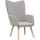 vidaXL fauteuil Gris clair 62 x 67 x 95,5 cm Tissu Sherpa