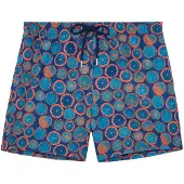Hom Shorts de bain ' Beach Boxer Trapani ' bleu marine / orange