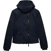 Superdry pour femme. W5012175A Veste Coupe-Vent Arctique MF avec Capuche marine (L), Casuel, Sport, Polyester