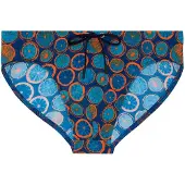Hom Maillot de bain ' Swim Mini Briefs Trapani ' bleu marine / orange