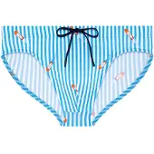 Hom Maillot de bain ' Swim Mini Briefs Viareggio ' bleu / blanc