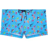 Hom Shorts de bain ' Swim Shorts Lido ' bleu / bleu clair