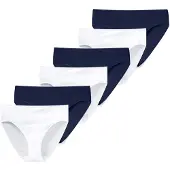 Schiesser Slip 'Essentials' bleu foncé / blanc