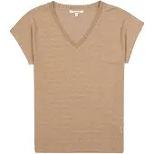 Garcia Z0016 Short Sleeve T-shirt Beige XL Femme
