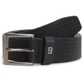 Tommy Hilfiger Ceinture 'Flag Plaque Embossed' noir