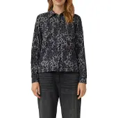 s.Oliver Chemisier taupe / gris foncé / noir
