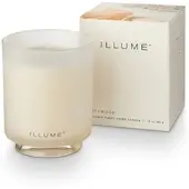 Illume Bougie boîte en bois flotté blanche