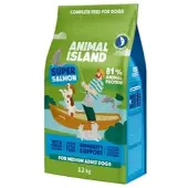 Animal Island Île des Animaux saumon premium croquettes pour chien 12 kg