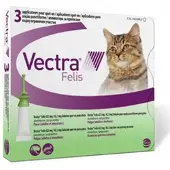 Vectra 3D Felis Solution spot-on pour chats 3 pipettes