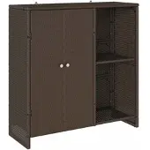 vidaXL Armoire de rangement avec étagère Marron 100 x 36 x 102 cm Rotin