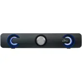 Media-Tech MT3173 (2.0 Canal), Barre de son, Noir
