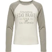 About You T-Shirt 'Gina' vert pastel / blanc