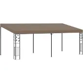 The Living Store Wand-Pavillon 6x3x2,5 m Taupe