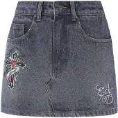 Ed Hardy Jupe indigo