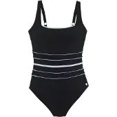 LASCANA Maillot de bain noir / blanc