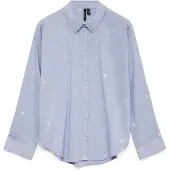 Vero Moda Odona Long Sleeve Shirt Bleu XS Femme
