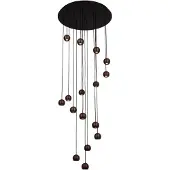 Lucide MONTANA - Suspension LED, variateur intégré. - Température de couleur : café